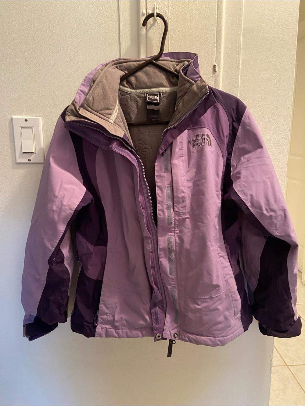 The North Face Lavender and Deep Purple Women's Jacket